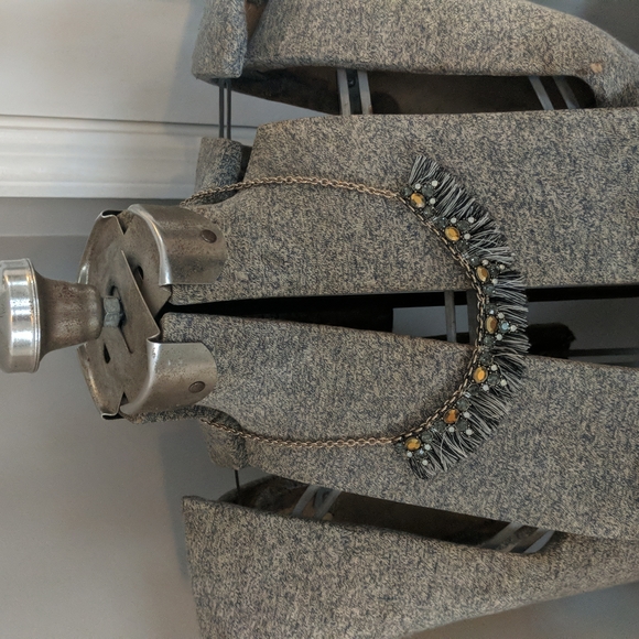 Loft Fringe Jeweled Necklace - Picture 1 of 5